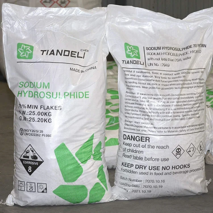 70% Sodium Hydrosulphide  Nahs - Sodium Hydrosulfide flakes