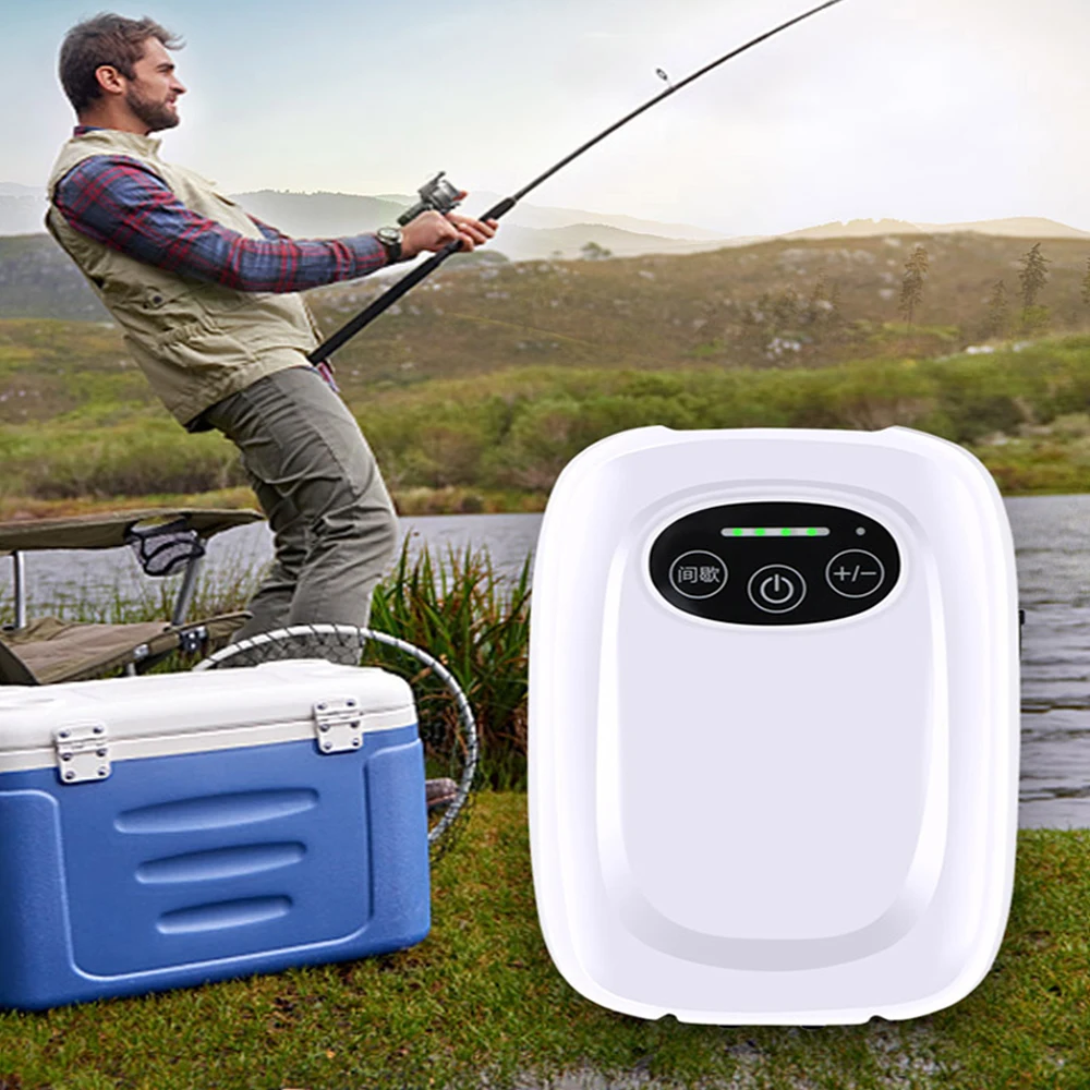 Low Price Outdoor fishing lithium battery fish tank low noise dual outlets aquarium air pump