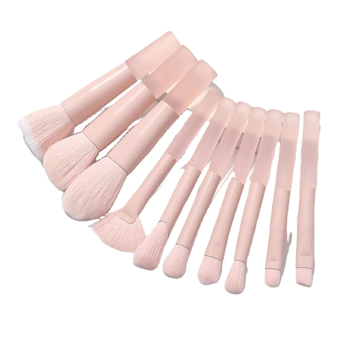 Goat Hair Mini Window Paper Box Eyebrow Tools Sparkling Custom Makeup Brushes Holder Human Hair Rhinestone Makeup Brush Set For