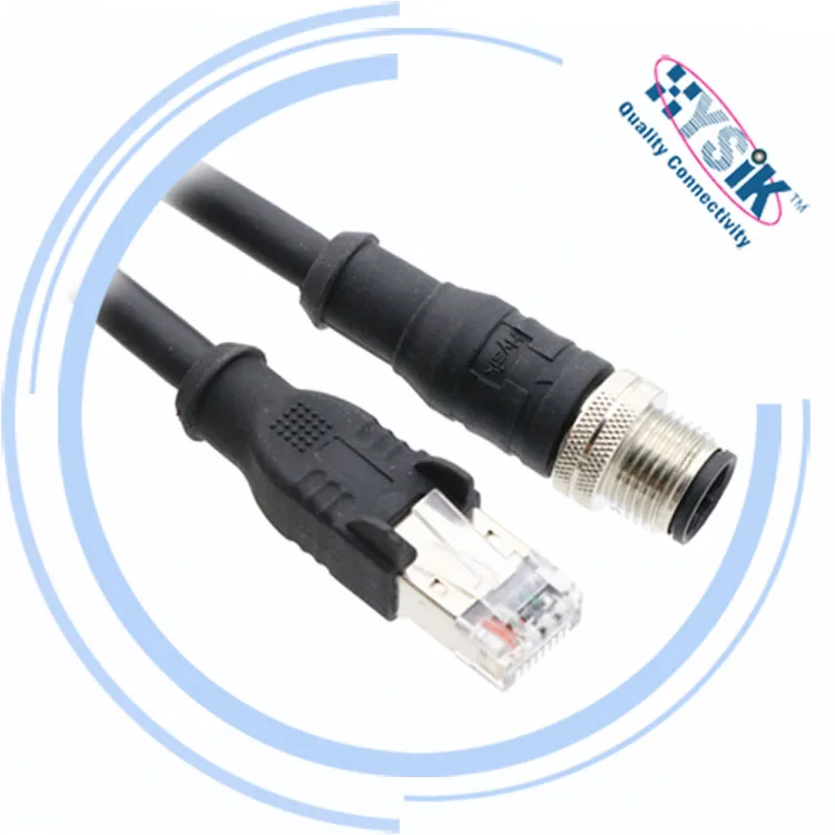 GigE Camera Cable shielded RJ45 plug to RJ45 plug Cable with screws Cat.6 S/FTP cable 1 2 3 4 5 10m 26 AWG