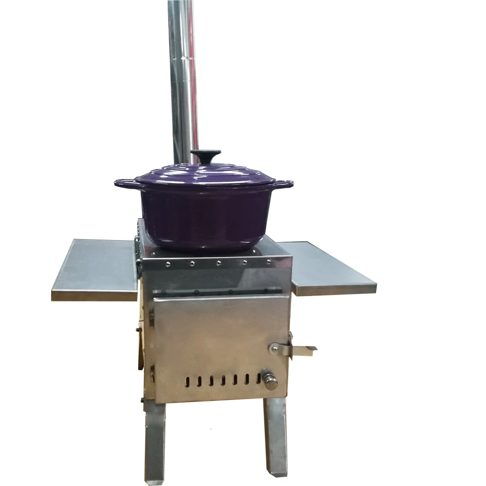 Stainless steel wood camping stove portable tent stove WM-CPS01