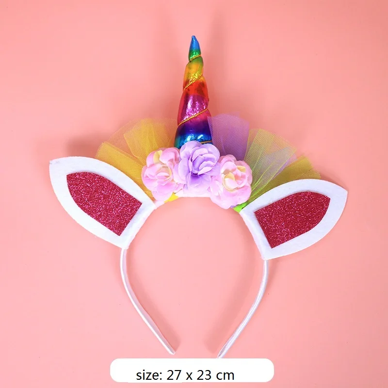Girls Kids Hair Accessories Unicorn Headband Headwear