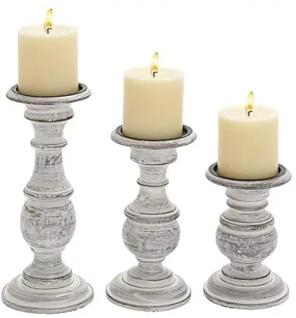 
Wedding decorative Candlestick for home decorative clock Candlestick wooden pillar candle holder pillar candle holder 