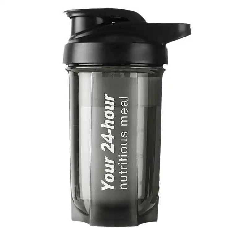 New Customize  500ml 16oz Protein Shaker Ice Bottle with mixer ball  Portable Sport bottle with Handgrip