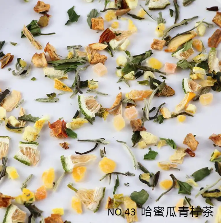 Nice Taste  Blended Tea Chinese Fruit Tea Hami Melon Kiwi & Lime Tea