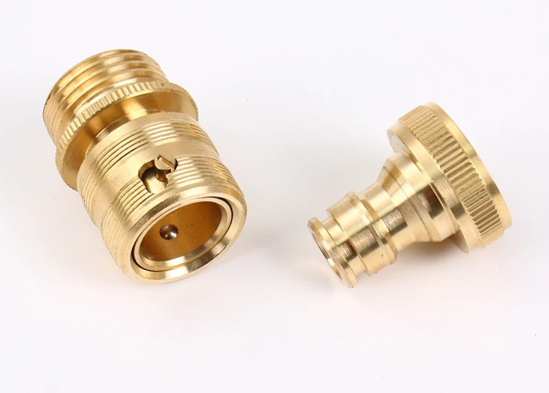 Factory Hot Sales Heavy-Duty Brass Quick Insert Joint Efficient Brass Push-Fit Joint Connections