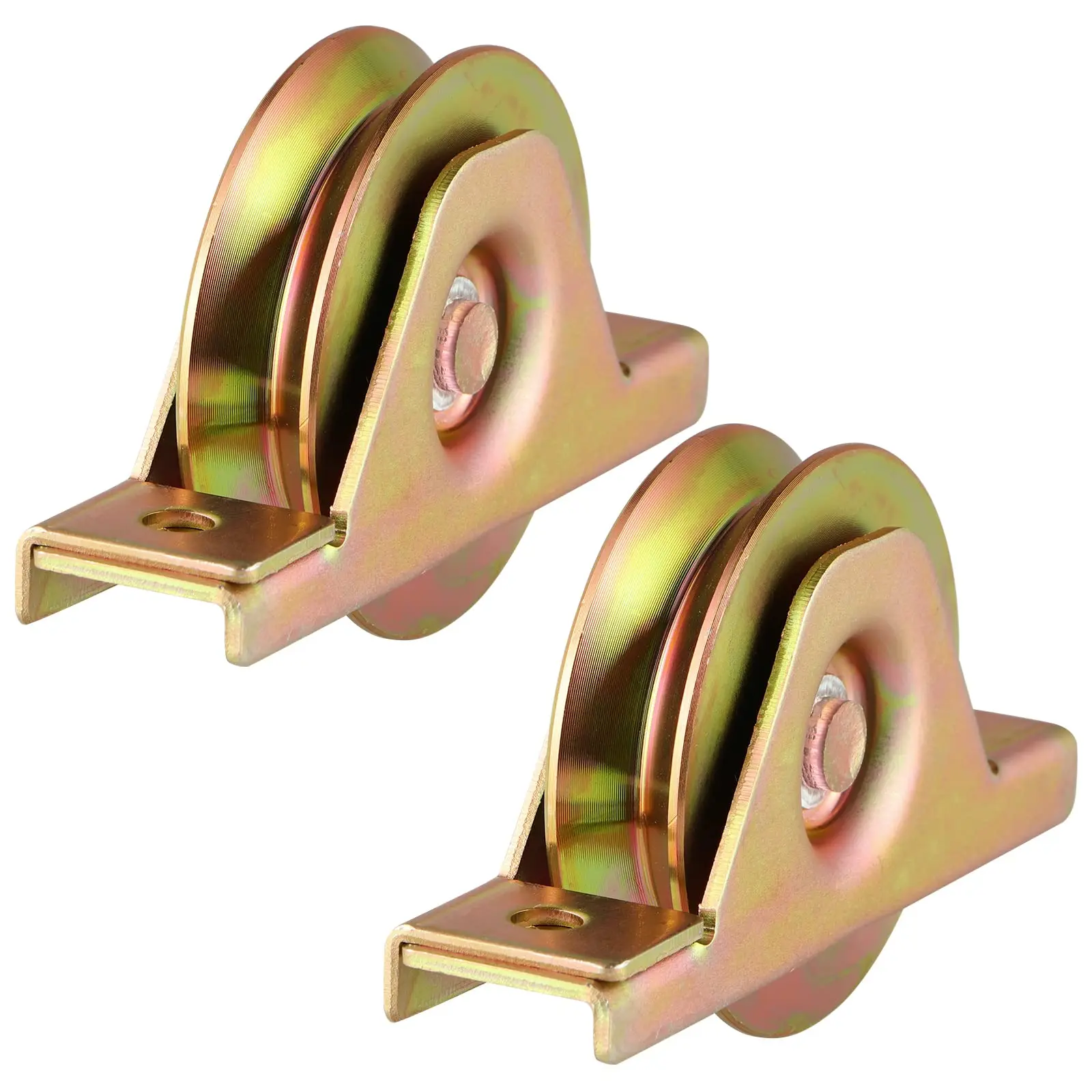 Sliding Gate Wheels Zinc Finished Caster with Bracket Heavy Duty Internal Gate Wheel roller