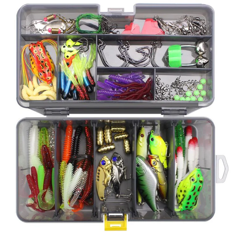 WEIHE 168pcs Fishing Lure Kit with Lures Jig Hooks Insect pesca fishing bait Minnow Crank Lure Set