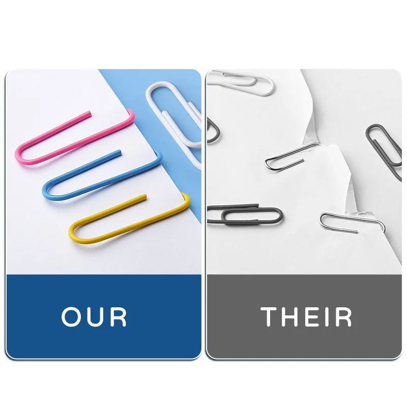 M&G Hot Sale Colour Paper Clips High Quality Metal Paper Clips Office Stationery Supplies Wholesale