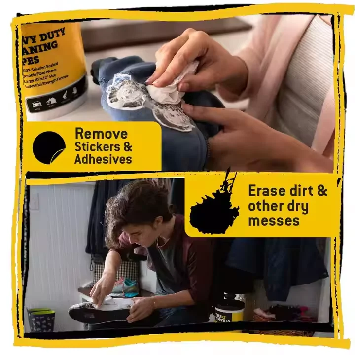 Heavy-Duty Multi-Surface Cleaning Spunlace Wet Wipes Scented Industrial Wipes for Effective Cleaning