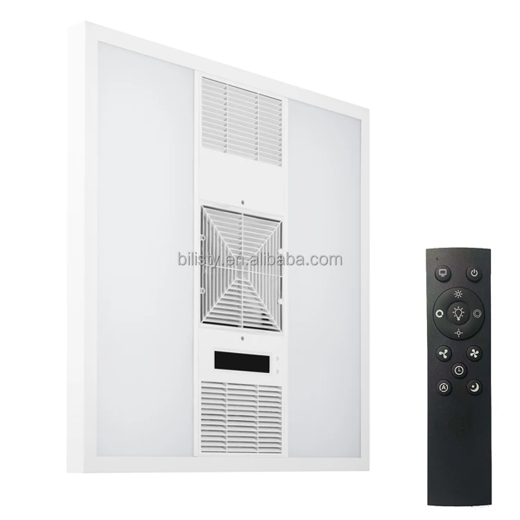 60W Commercial Nano Silver  UVC Air Sterilizer Air Circulating LED Panel light Office Hepa Filter Air Purifier Buses