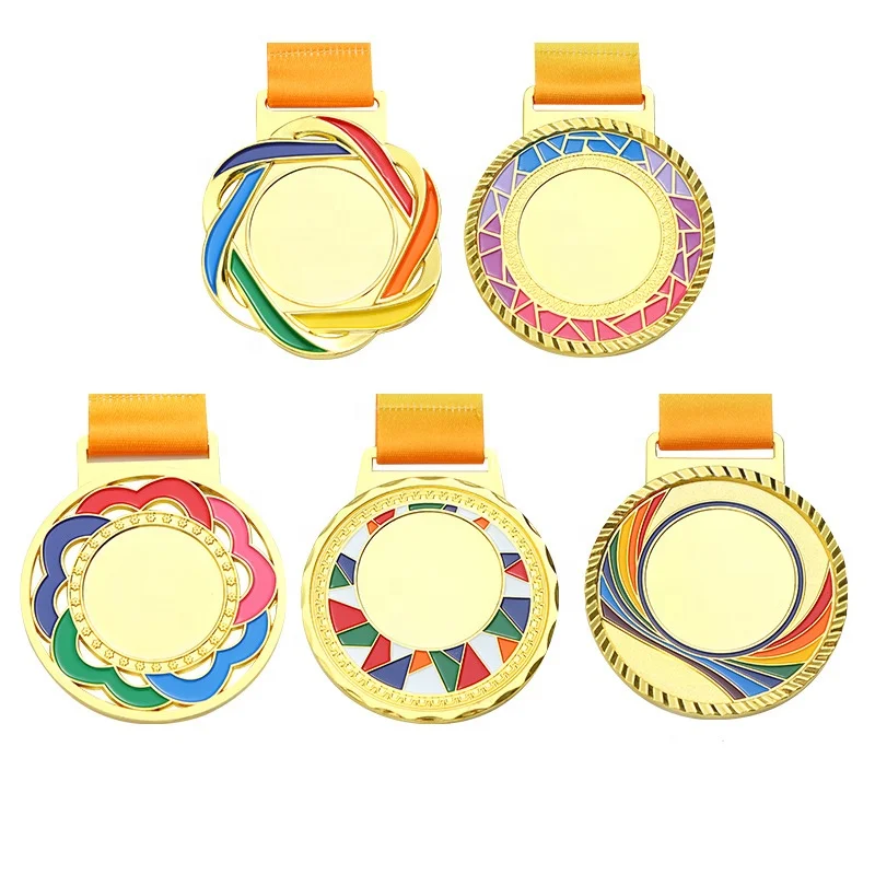 Custom blank medal honor Bronze gold silver kindergarten karate games gold military prize medals