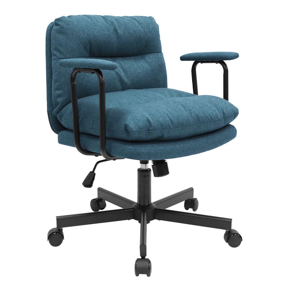 Modern Lift Chair for Small Office & Home Fabric Vanity Desk Chair for Bedroom Computer Office Furniture