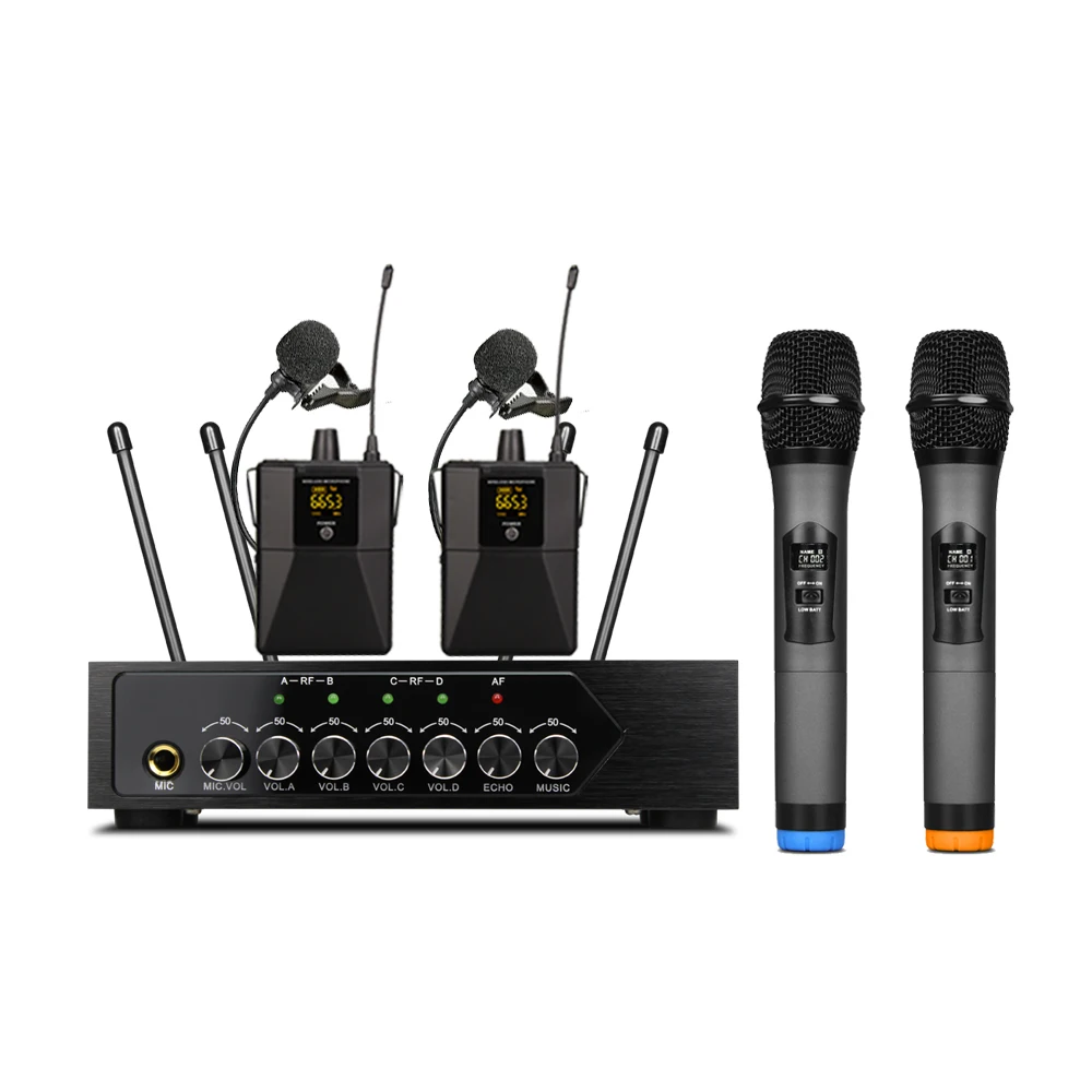 S1400 live производительность BT эхо беспроводной UHF портативный 4 канальный