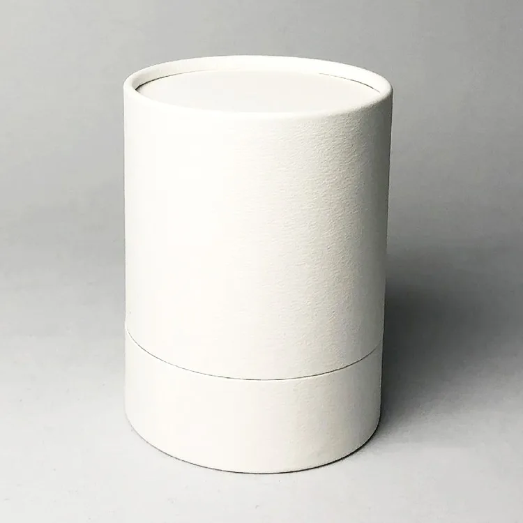 Small MOQ White Paper box Tube Round cylinder Box For Candle
