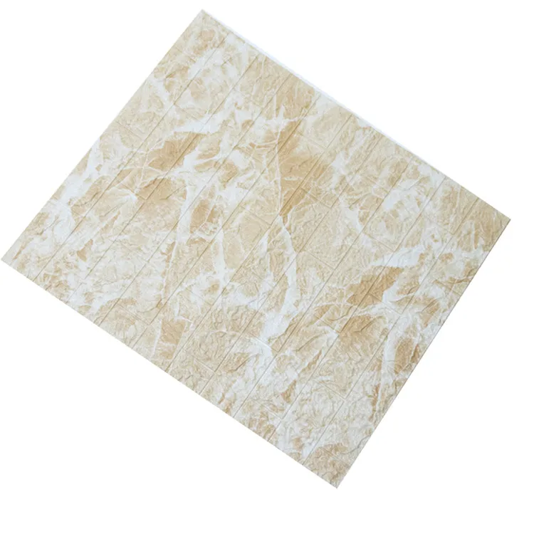 70x77cm stickers waterproof self adhesive brick Cheap  3D Foam Wall Tiles wholesale home decoration warm color wallpaper