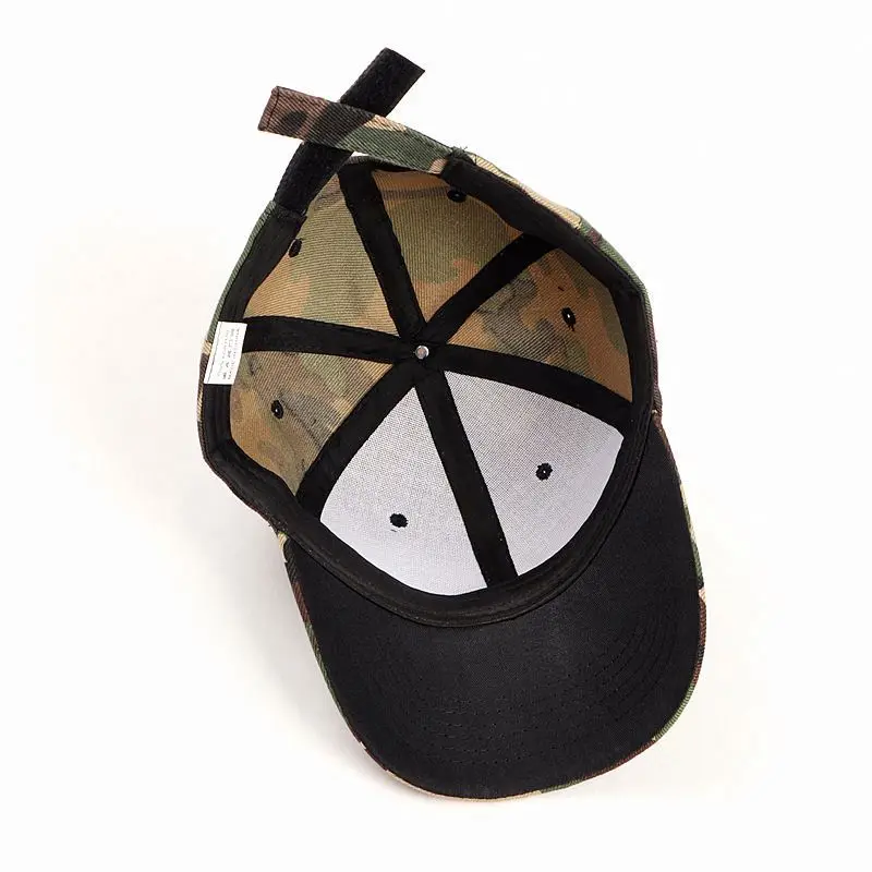 Cap Black Baseball Brown On Camo Camouflage Caps