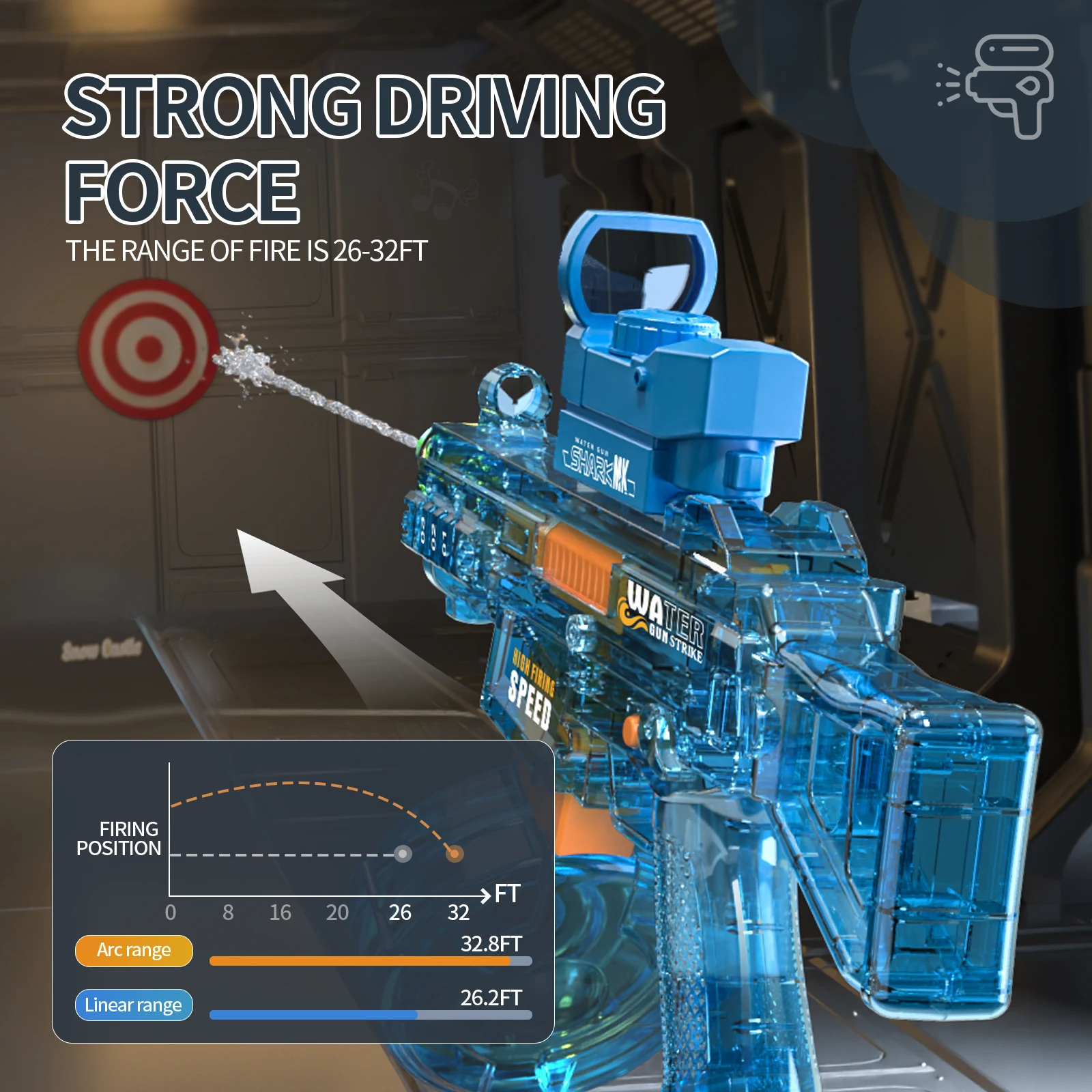 Shooting Play Game Powerful Squirt Gun Water Storage Electric Kids High Quality Funny Cheap UMP45 Water Gun Toy For Boys Girls