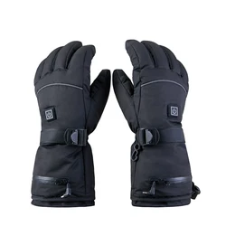 Waterproof Touchscreen Gloves 3 Adjustable Heating Temperature Waterproof Warm Gloves for Winter Outdoor Sports