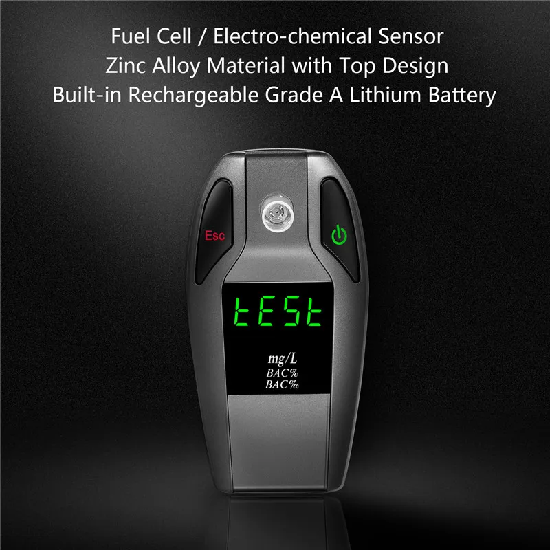 OEM ODM Fuel Cell Alcohol Checker Detector Electro-chemical Sensor Breathalyser Digital Breath Alcohol Tester Price Breathalyzer