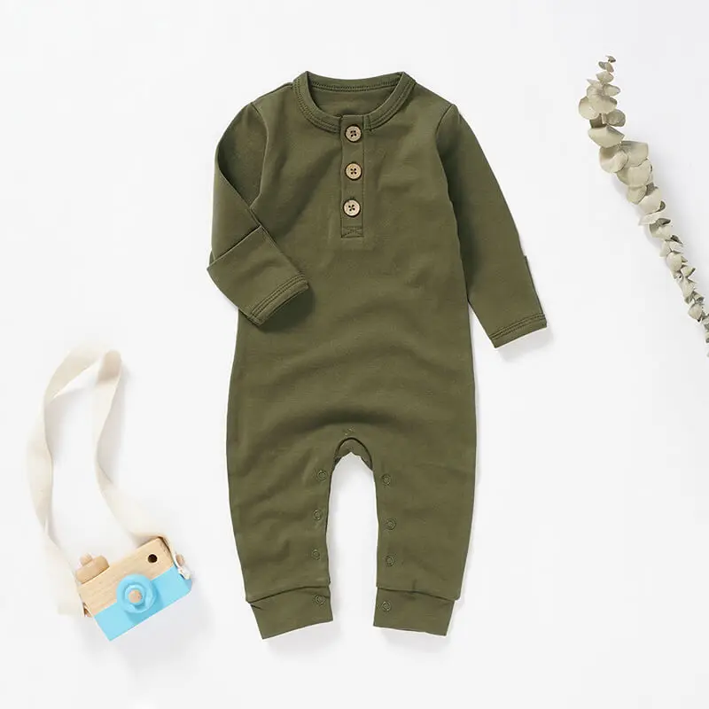Naturally Soft Organic Cotton Baby Jumpsuit Baby Rompers for 0-12 Months