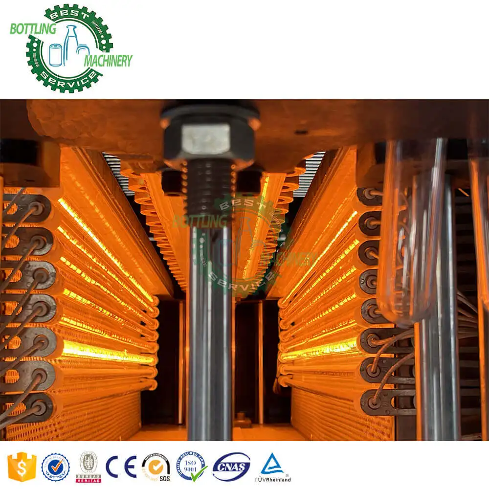 4 cavity 2000BPH 10ml - 1.5 Liter energy drink pure mineral spring fresh water PET plastic container bottle blow molding machine