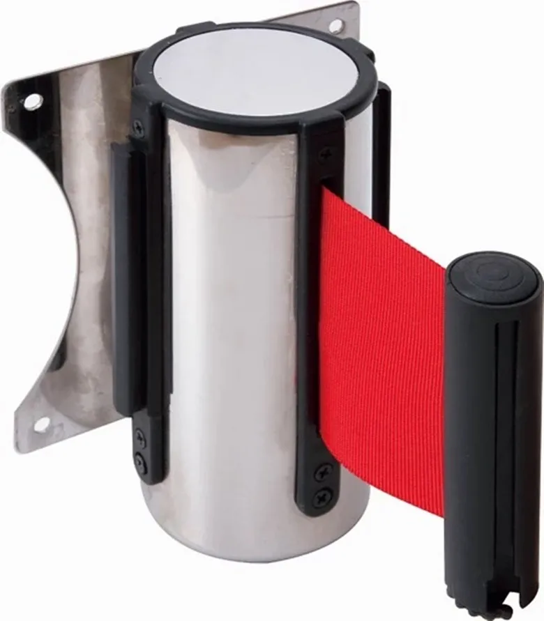 Good quality  Crowd control queue management stanchions stainless steel retractable belt barrier