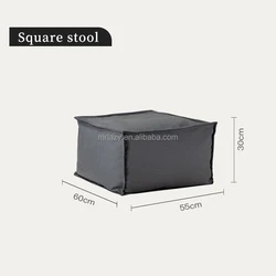 Custom luxury high back chair beach bean bag lazy chair lazy sofa outdoor waterproof  bean bag sofa cover