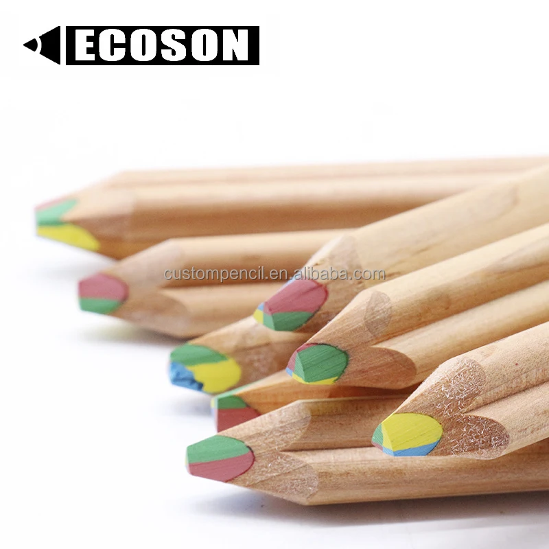 High quality thick size Newest style  Flower Type jumbo size wooden rainbow lead magic pencil for kids gift items