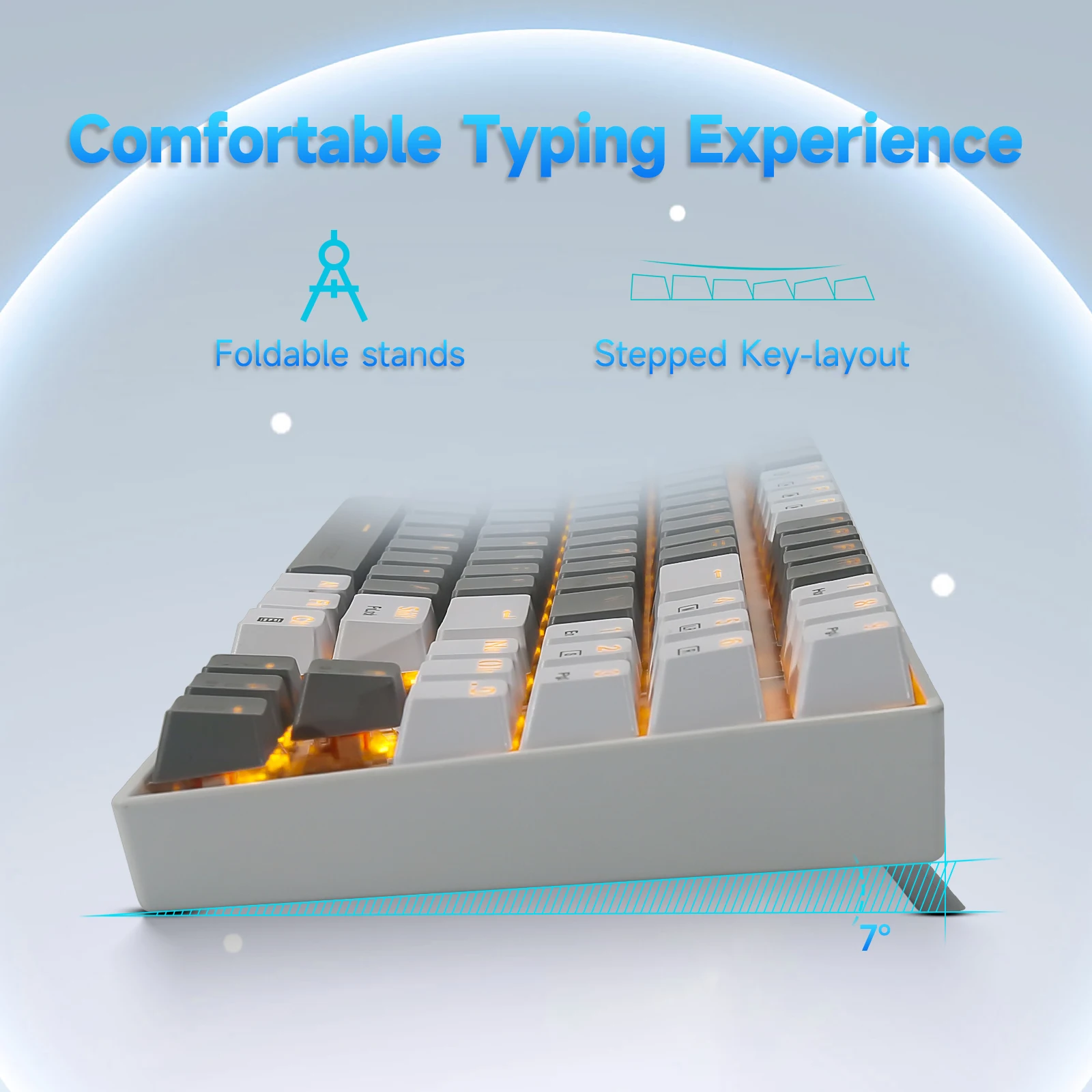 Customized E-YOOSO Z-13 LED Backlit 89 Keys Wired Hot Swap Portable Gaming Keyboard for Laptop Computer PC Mechanical Keyboard