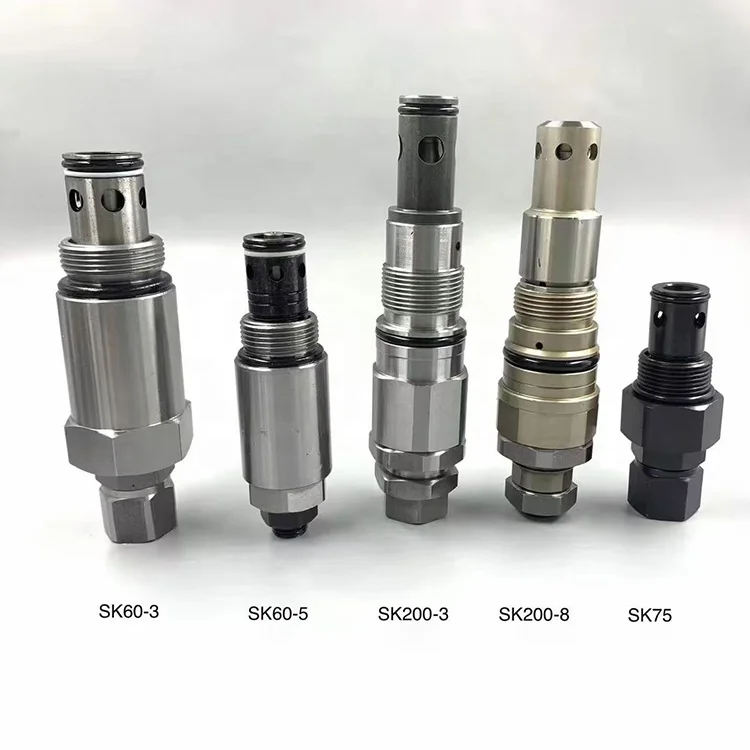 Excavator Parts Hydraulic Relief Valve Digger Main Relief Valve 709-70-51401 For Komatsu PC200-5 PC220-5 Excavator