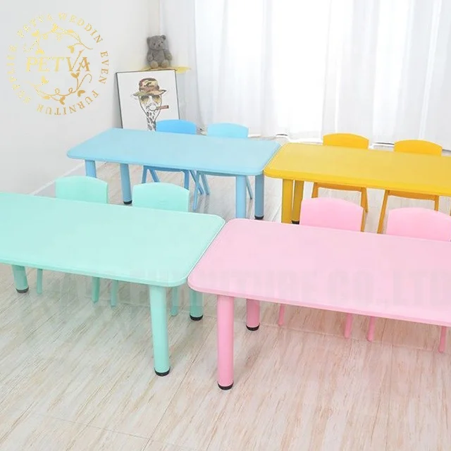 Pink yellow blue water kids study tables desks furniture kids desk and chair study table