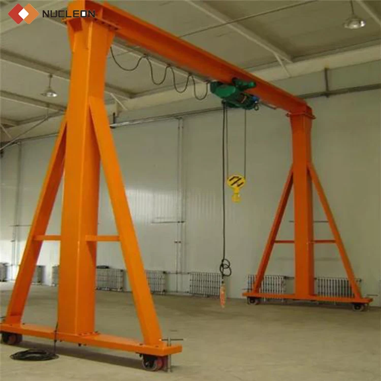 Workshop Using Single Beam Portable Small Mini Gantry Crane 2 Ton 3 Ton 8 Ton