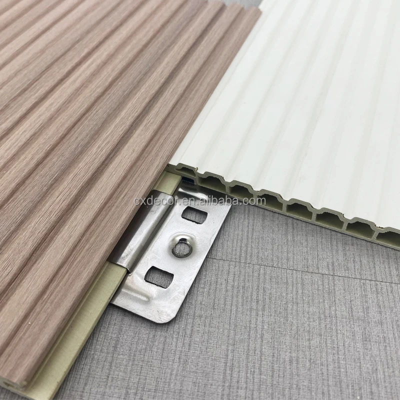 Wood Texture Indoor Laminated Panels Price Wpc Wall Panel Hot Selling Foshan Factory Claddings Decorate Waterproof Free Samples