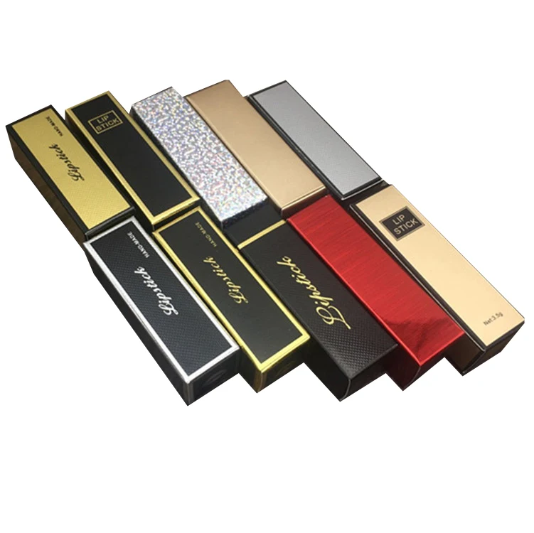 ready goods printed cosmetic essential oil paper lip gross boxes
