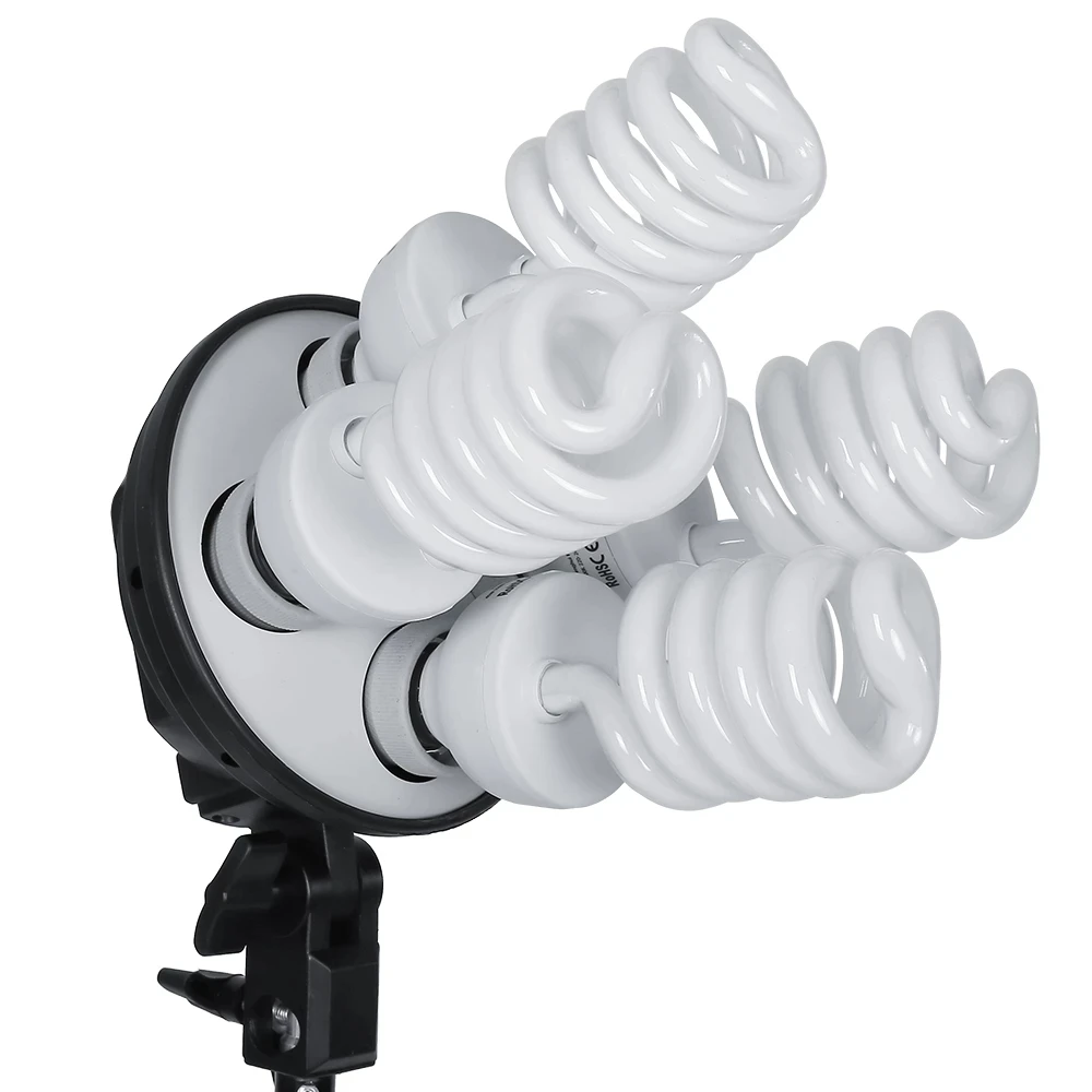 E-reise Photo Studio Softbox 50*70cm Diffuser 4 in 1 Socket E27 Lamp Holder 2M Light Stand Tripod Photo Studio Kit