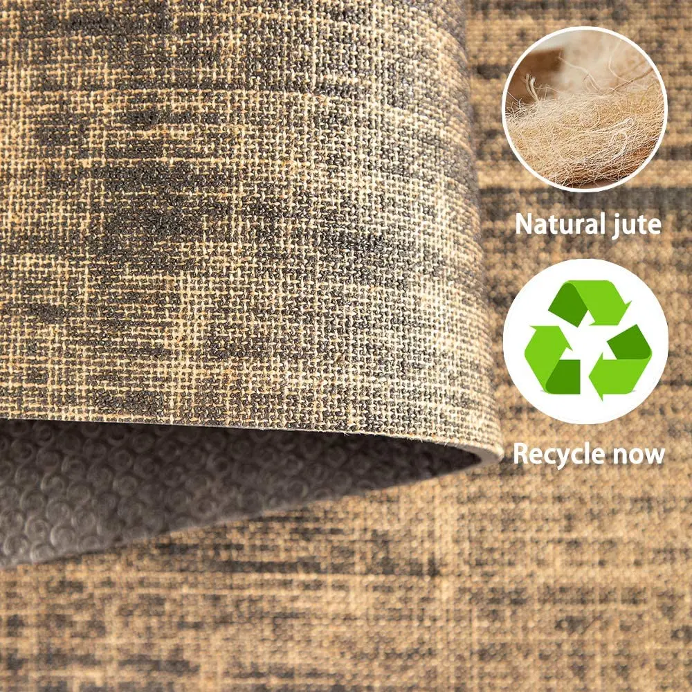 
ECO Friendly Hot Selling Fitness Natural Jute Yoga Mat PVC Yoga Mat for Yoga 