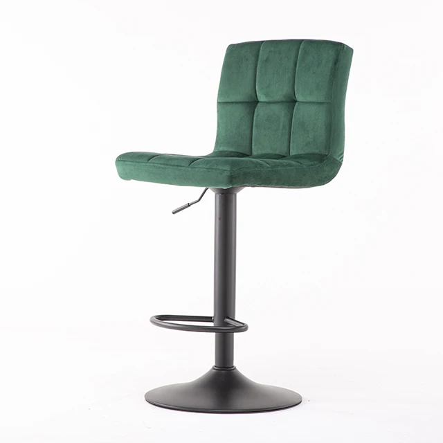 Лидер продаж, роскошный удобный барный стул зеленого цвета, барный стул, барный стул с подставкой для ног, оптовая продажа