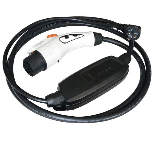 16A evse J1772 Plug to 2 pin eu schuko plug mode 2 home use ev charging cable