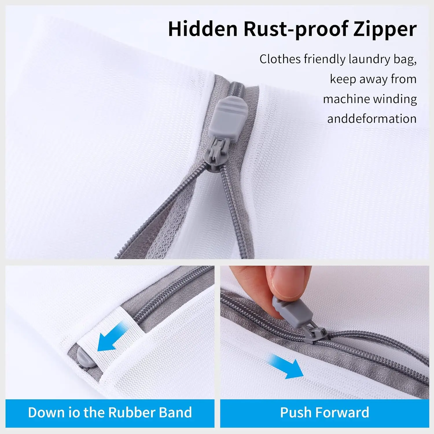 9 Piece 3 Sizes Mesh Laundry Bag with Zipper Lingerie Bags for Washing Underwear Reusable Washing Bag Sets