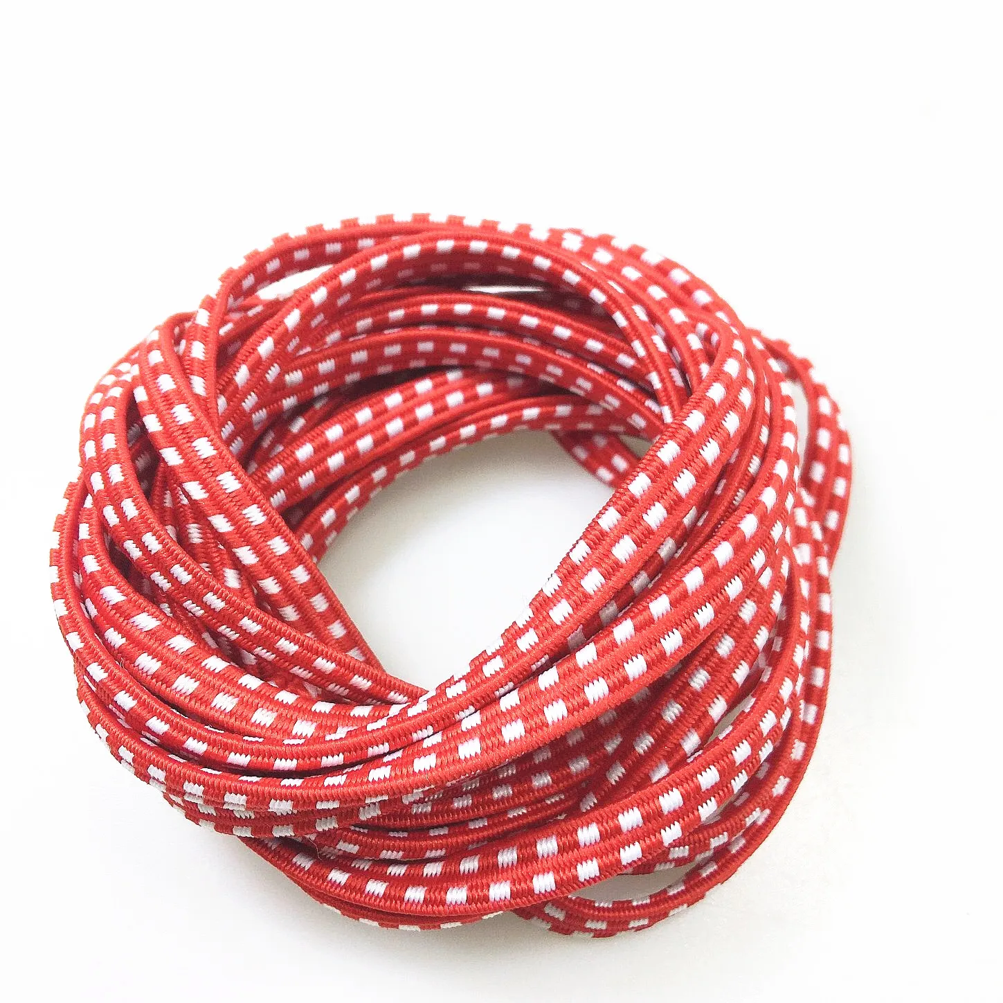 Hongyu Factory wholesale 7mm flat bungee strap elastic skipping rope jump for kids 8 year