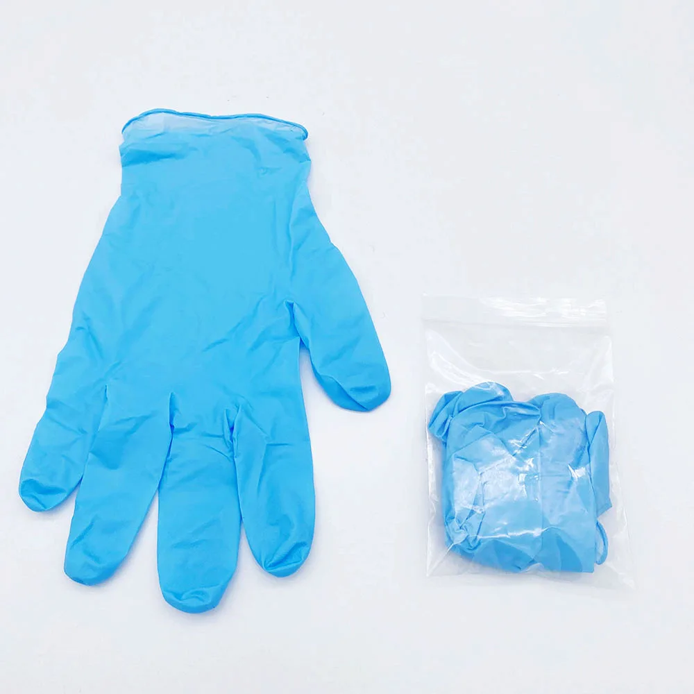 Transparent Cheap Latex-Free PVC food grade Blue Vinyl Blend Glove 100pcs/box Nitrile Gloves vinyl gloves powder free