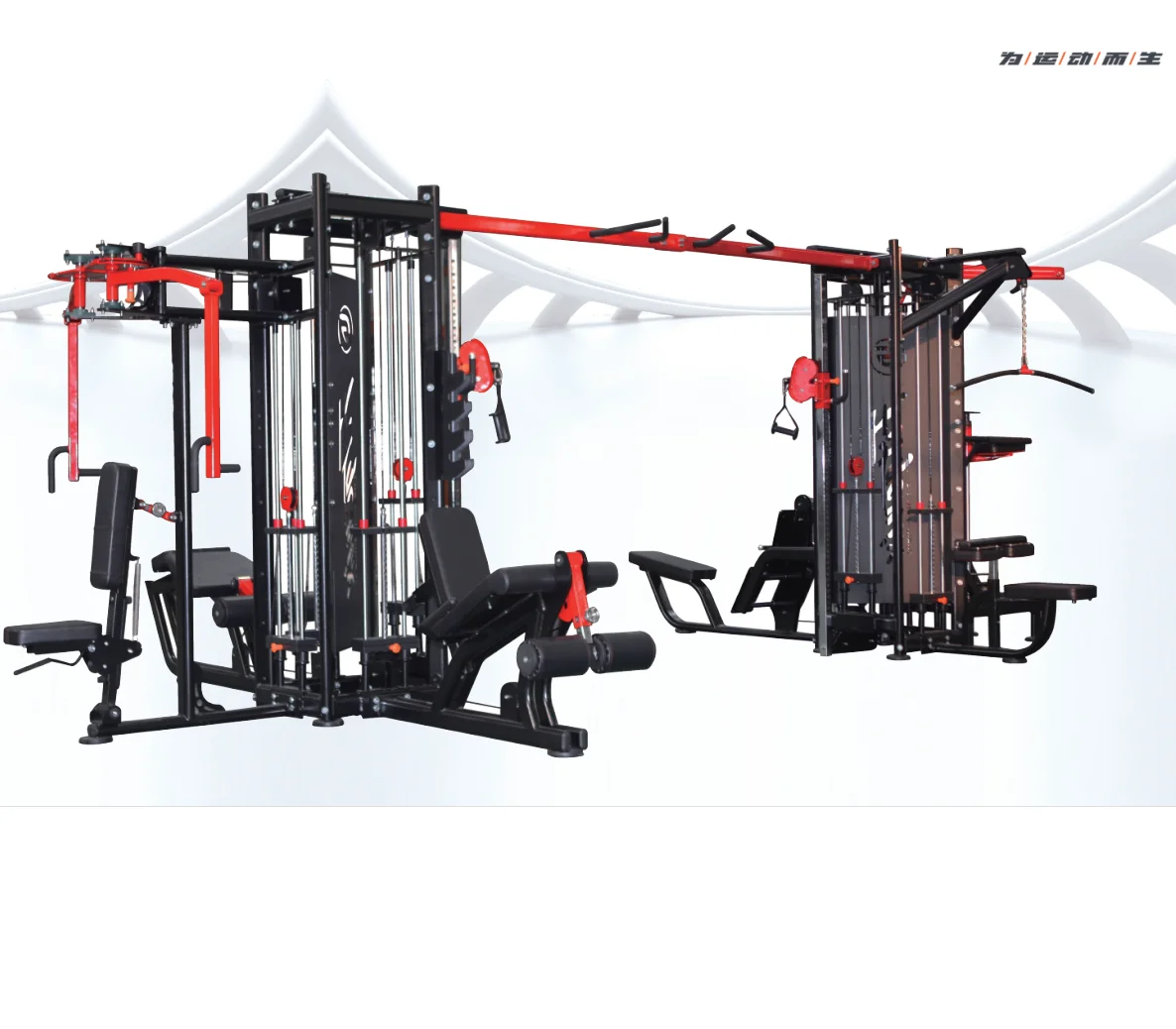 8 station online multi-functional home gym fitness equipment old commercial