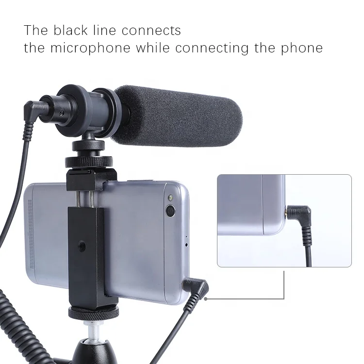 
Digital Camera Audio 3.5mm jack Voice Recorder Short gun Microphone youtuber Vlogging Video Mic 