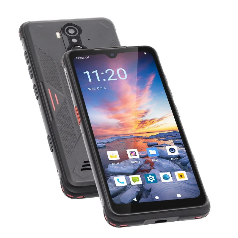 OEM IP68 Водонепроницаемый 4 ГБ + 64 кнопка для SOS или PoC Walkie Talkie Android прочный мобильный телефон