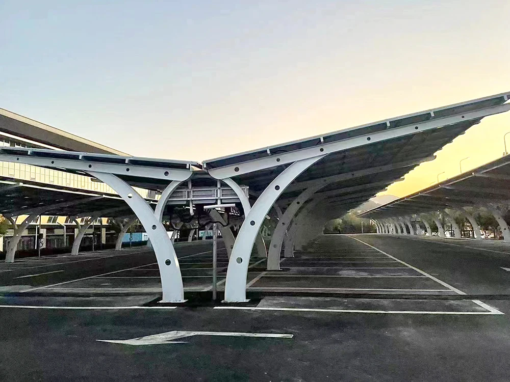 Roof Panels Charging Pile Power Generation Solar Car Parking Shed