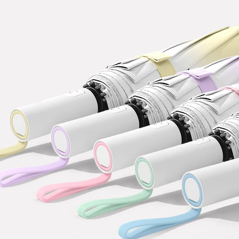 Factory promotional full automatic popular 3 folding umbrella automatic sunshade waterproof sombrillas rain umbrella for girls