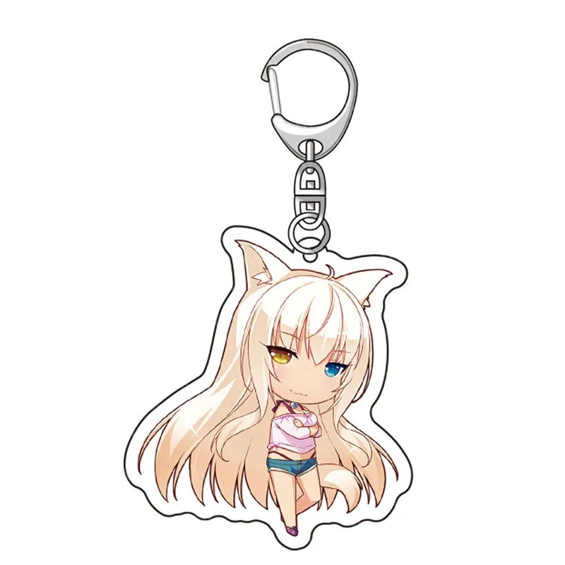 
SHTONE Anime Keychain Figure Shaped Creative Custom Clear Acrylic Keychains Souvenir Gifts Sublimation Key Chain Blank 