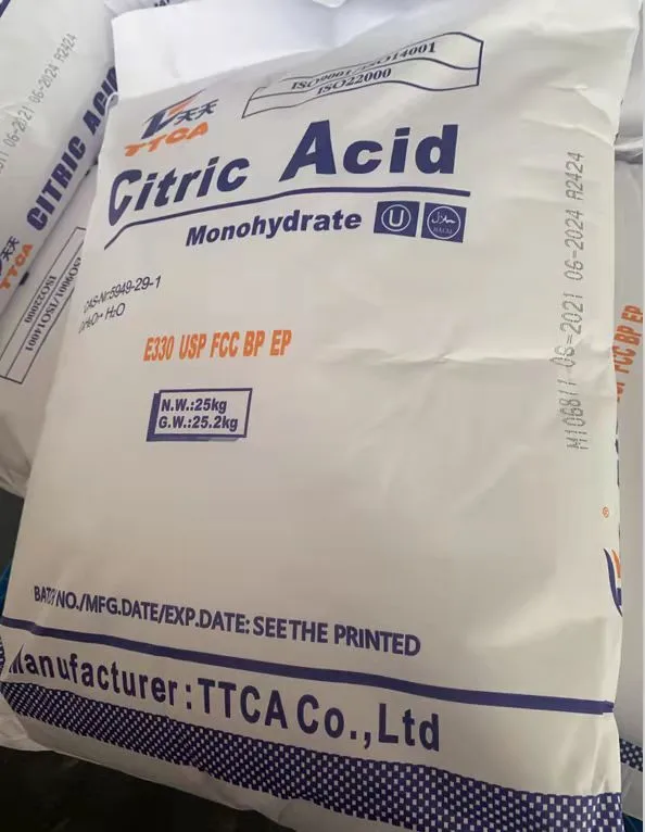 Food Additive Citric Acid Monohydrate Sodium Citrates E330 Bp/USP manufacturer