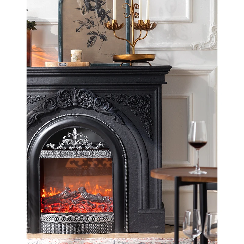 luxury European console table metal decor entry table console white and black wooden vintage console table